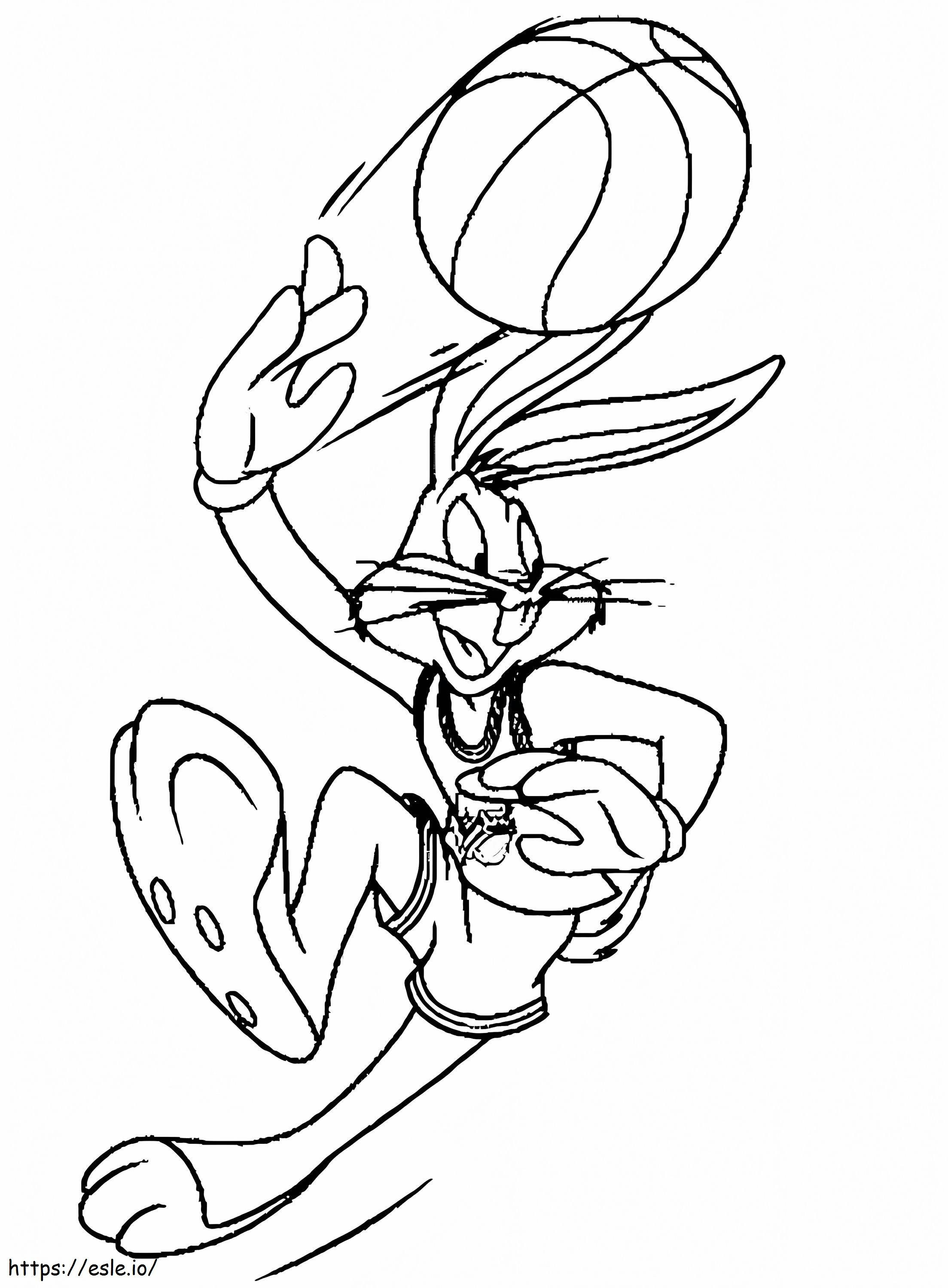 Bugs Bunny en Space Jam para colorear