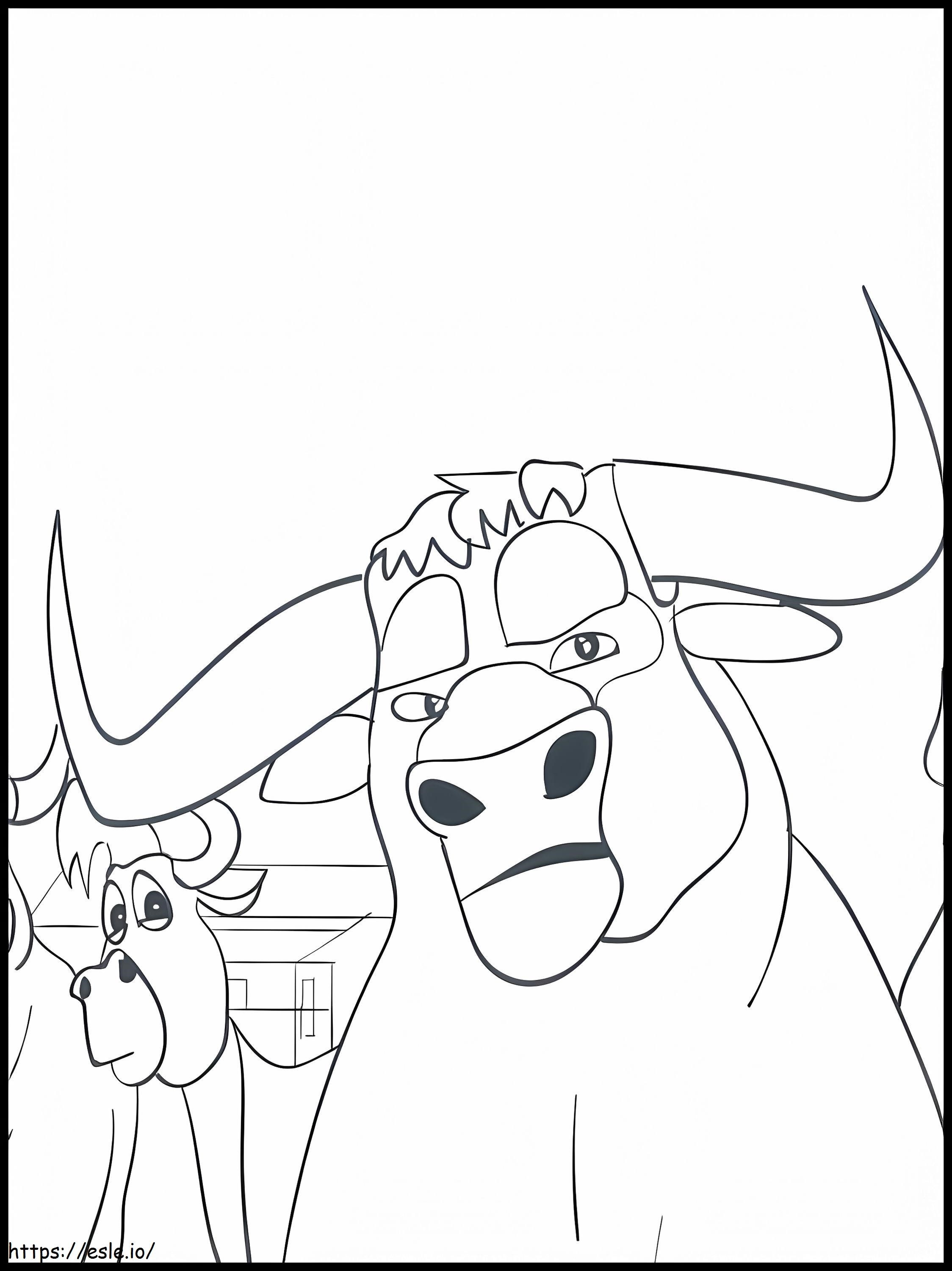Coloriage Ferdinand courageux à imprimer dessin