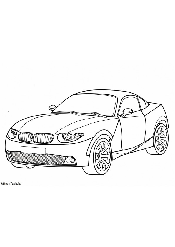 BMW X クーペ ぬりえ - 塗り絵