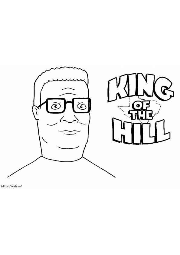 Ingyenesen nyomtatható King Of The Hill kifestő