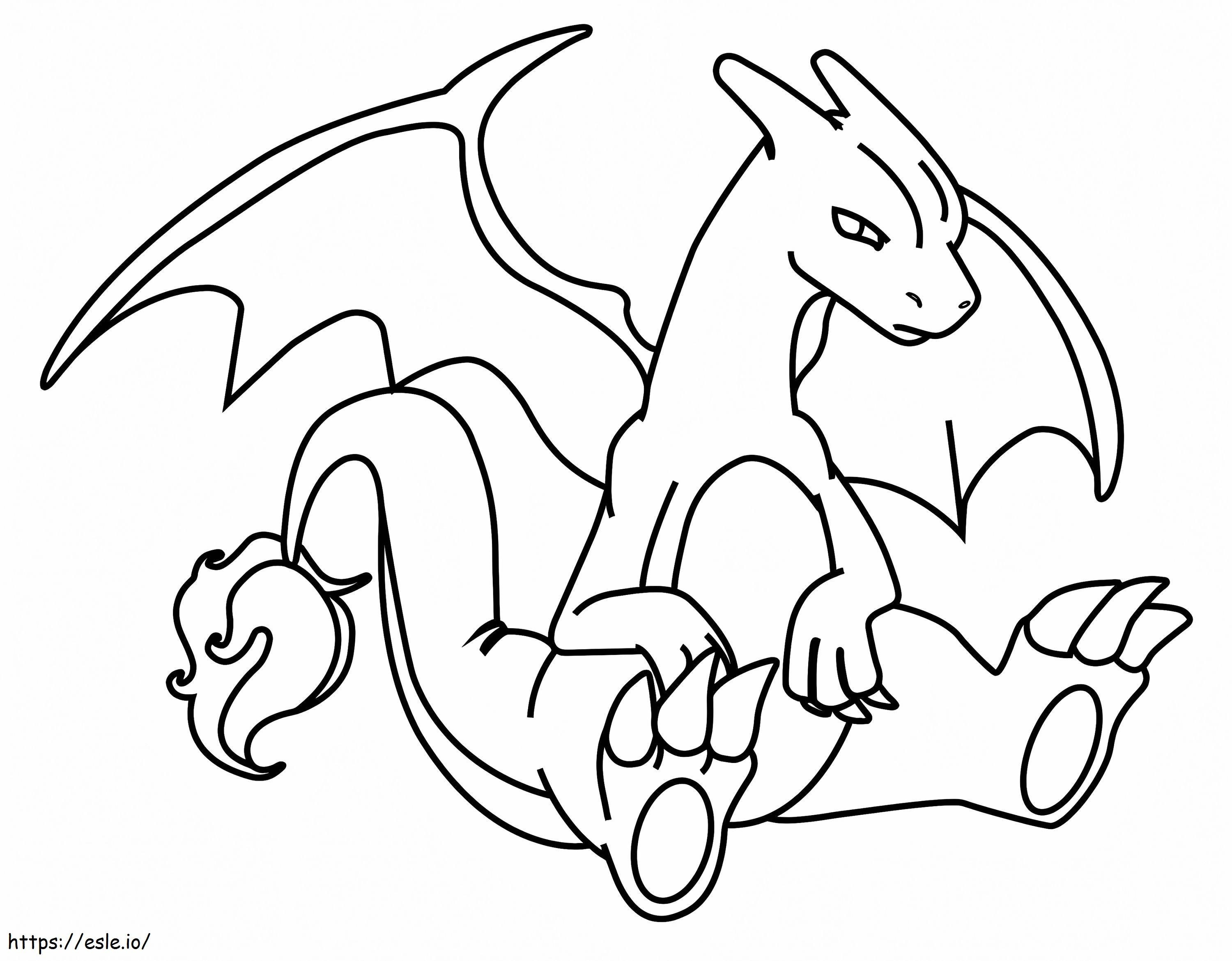 Charizard Is Sad coloring page