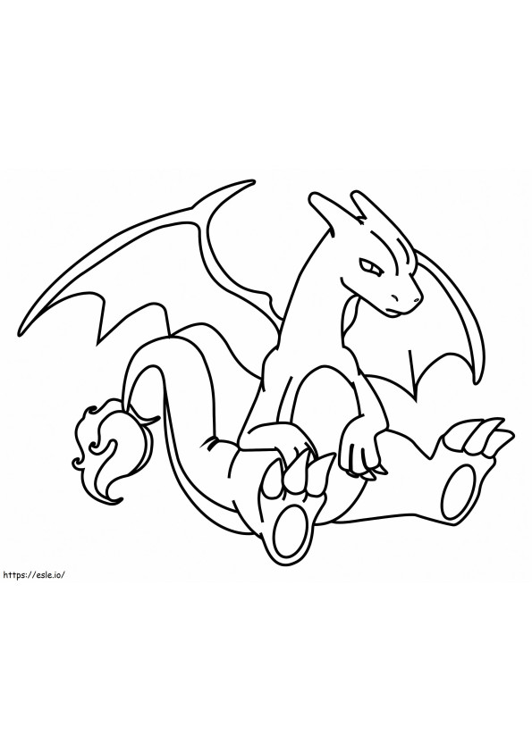 Charizard Is Sad coloring page