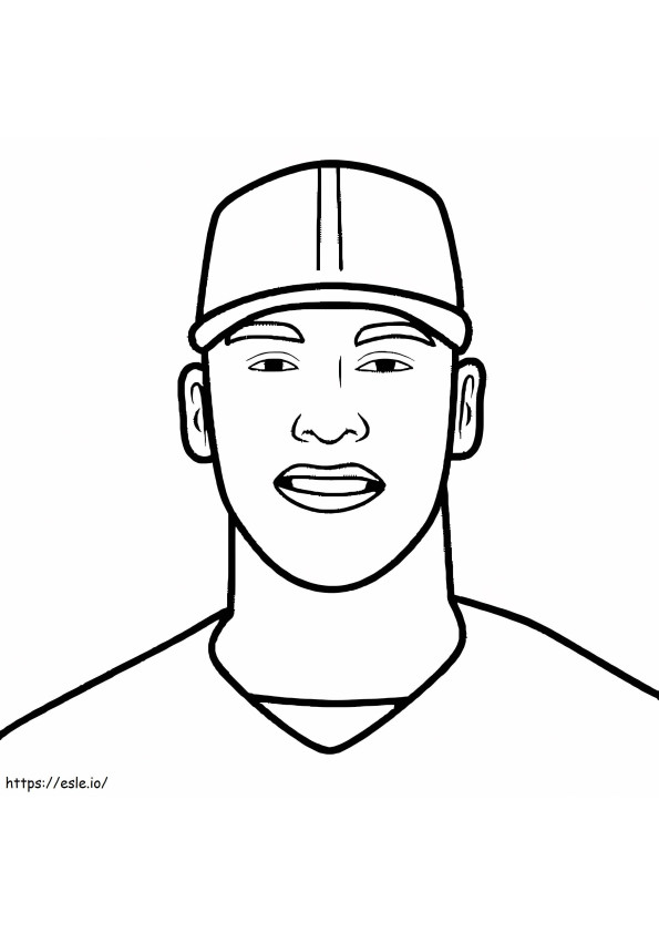 Aaron Judge New York Yankees coloring page