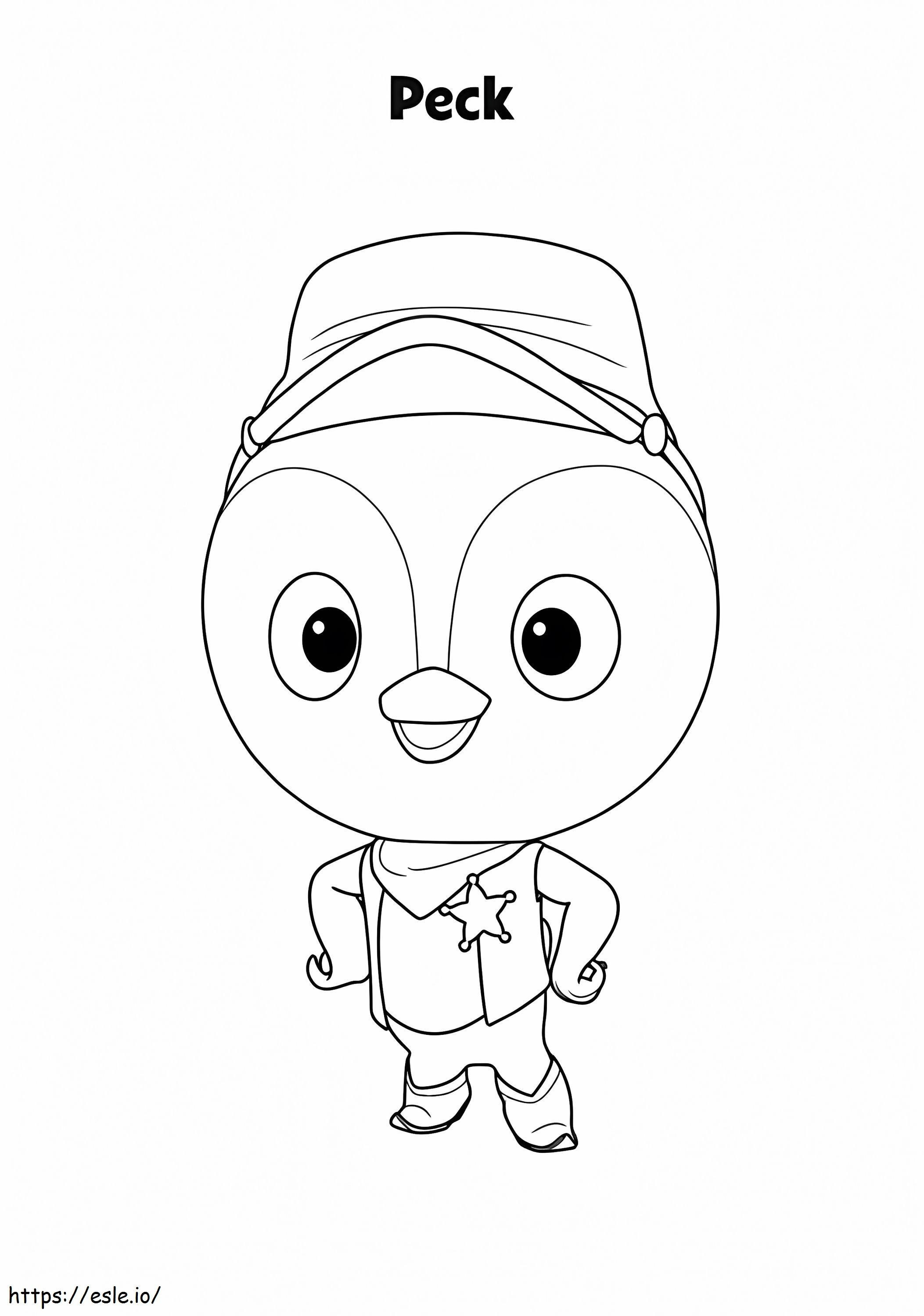 Peck From Sheriff Callie coloring page