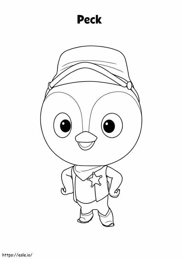 Peck From Sheriff Callie coloring page