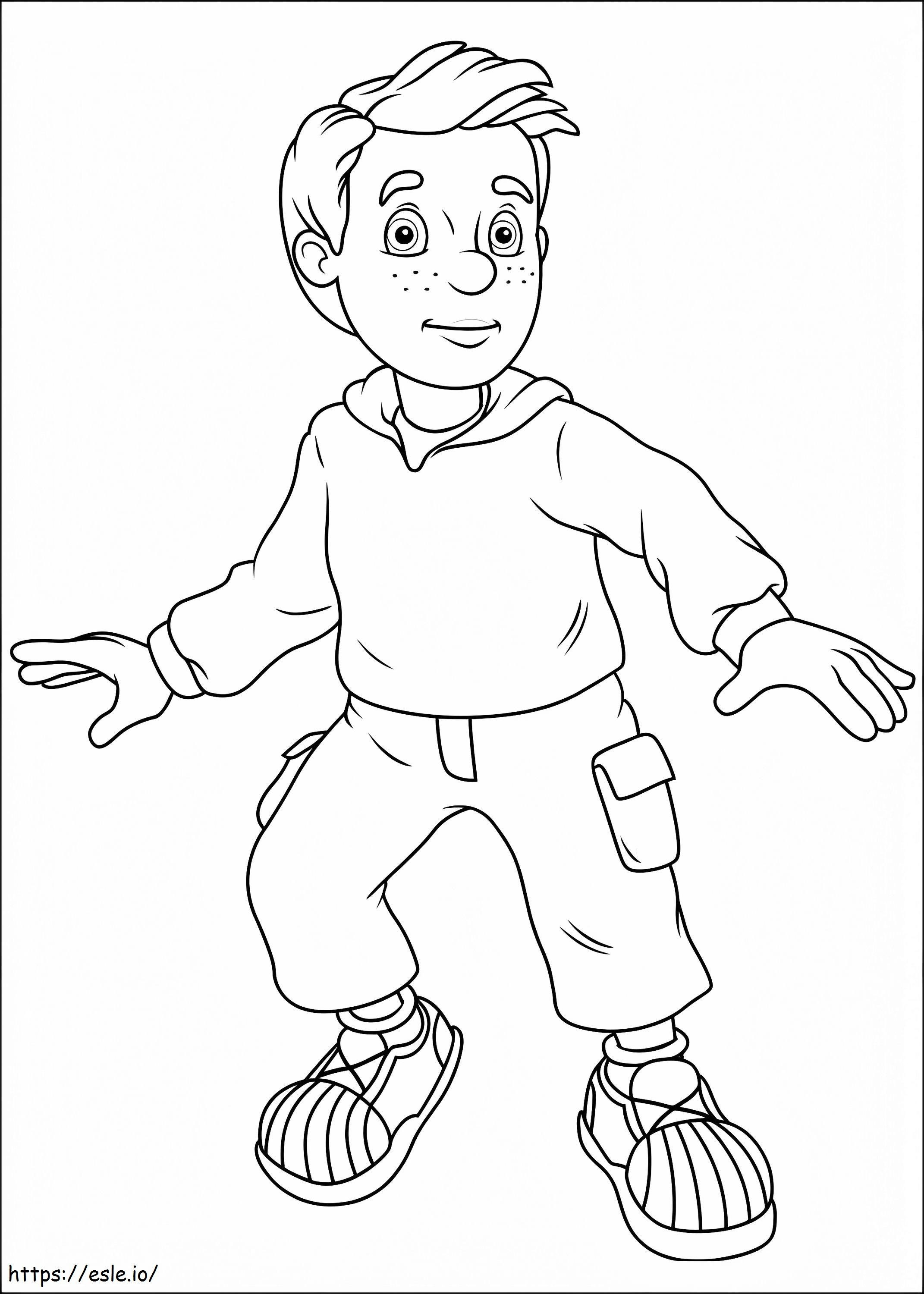 James Jones From Fireman Sam coloring page