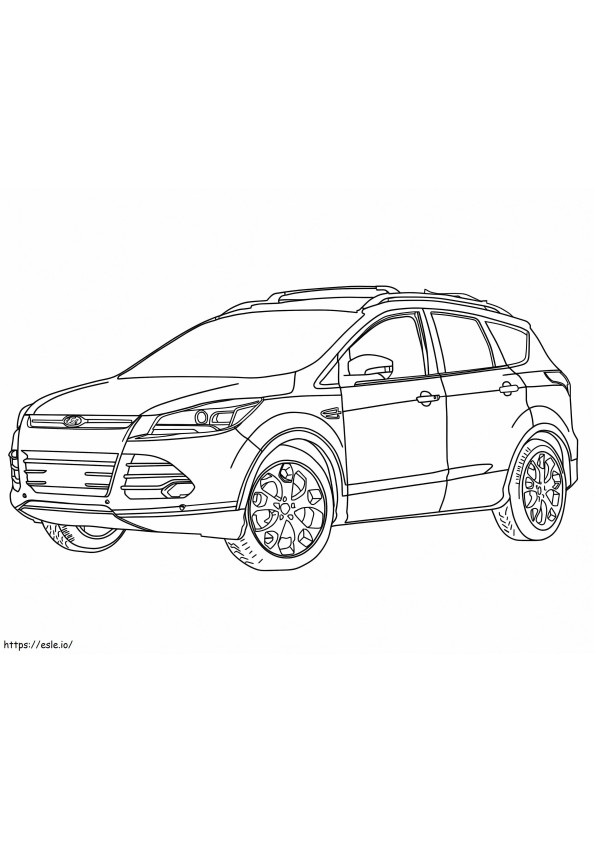 Coloriage Ford Escape 2014 à imprimer dessin