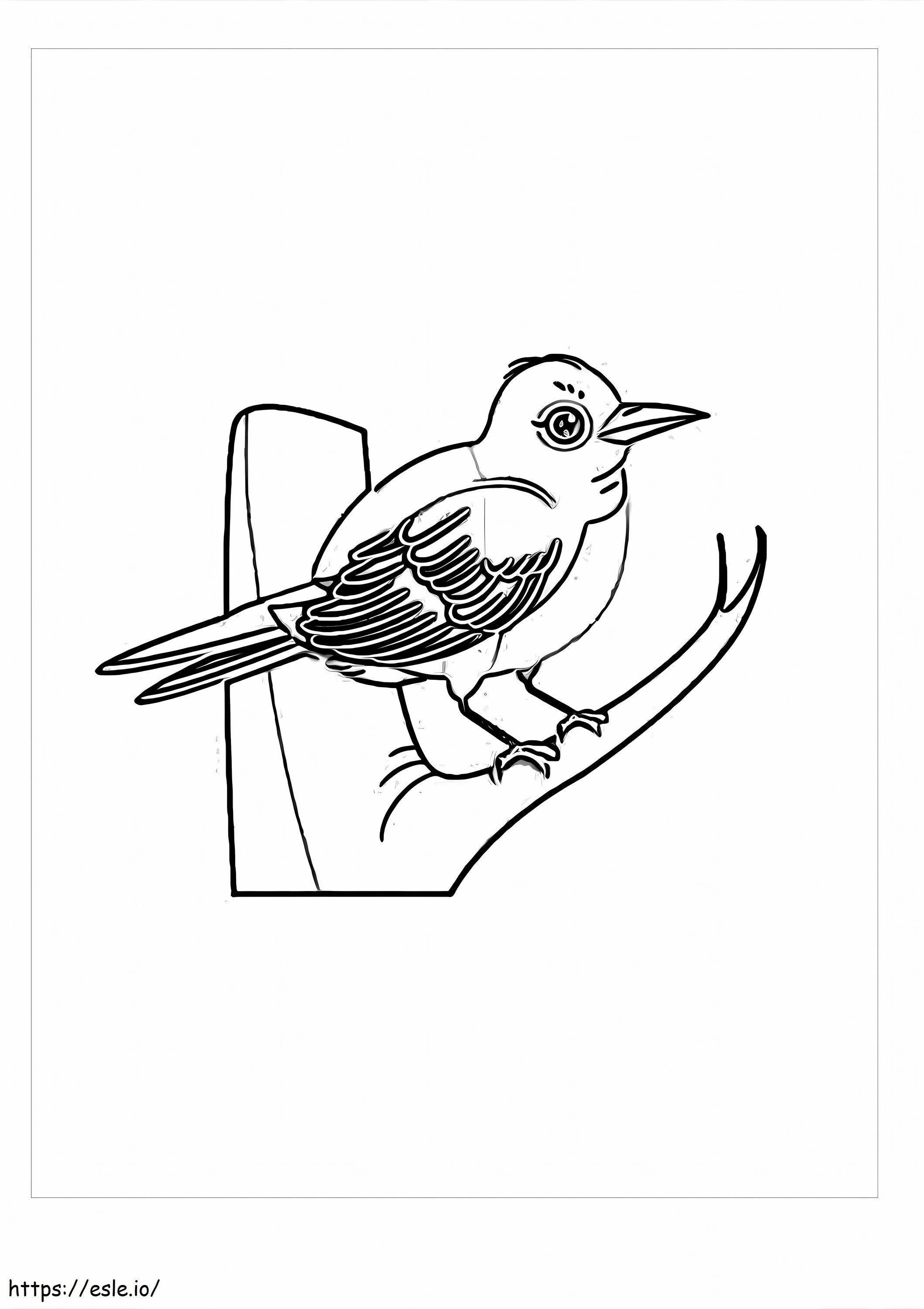 Little Nightingale coloring page