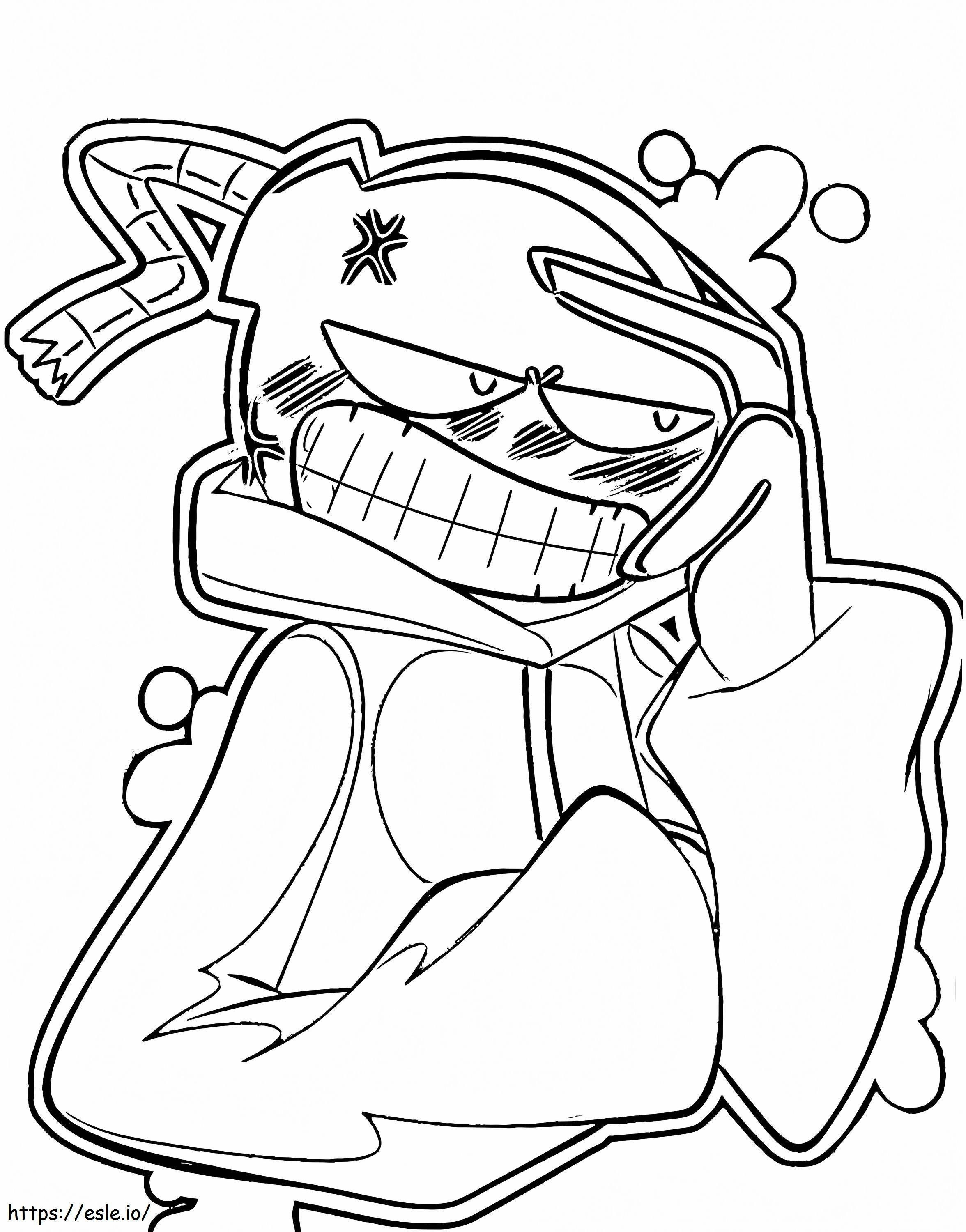 Whity Friday Night Funkin 5 coloring page