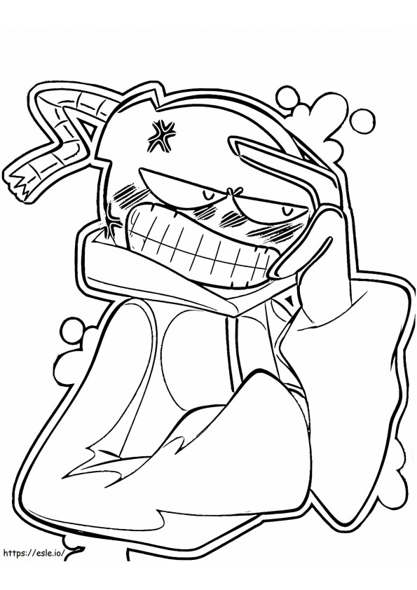 Whity Friday Night Funkin 5 coloring page