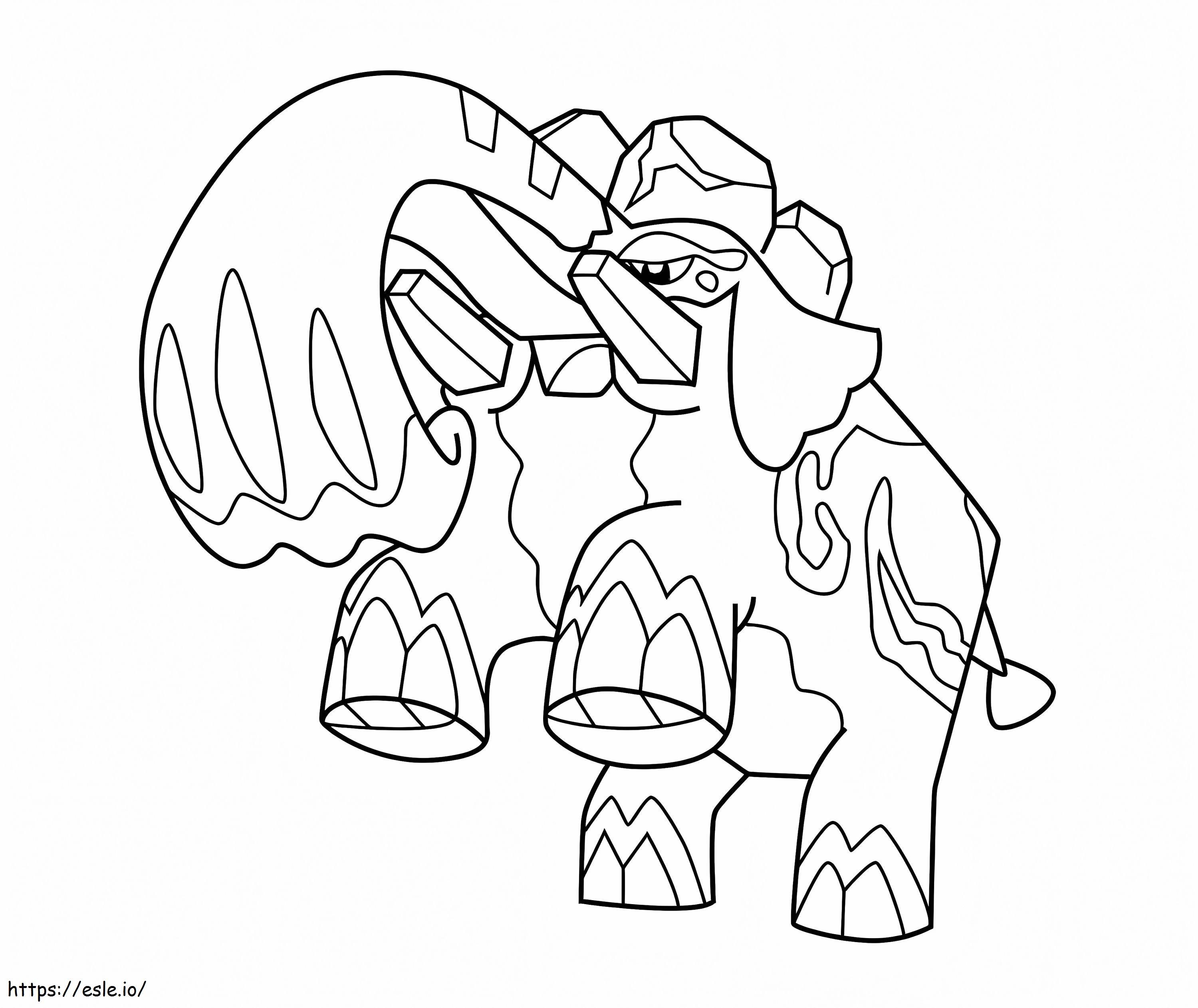Pokémon Cobreajah para colorear