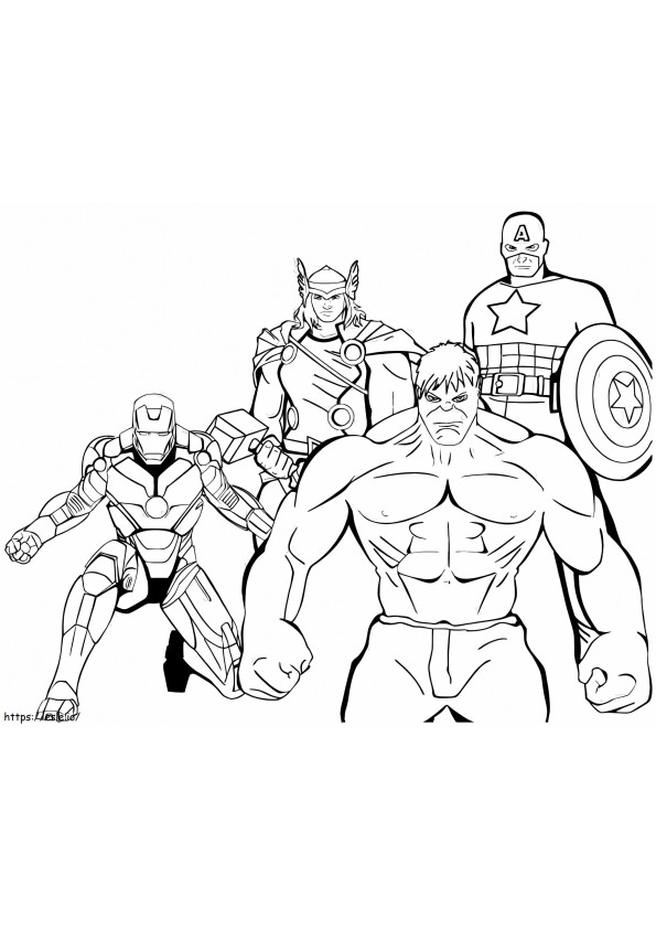 Avengers 11 coloring page