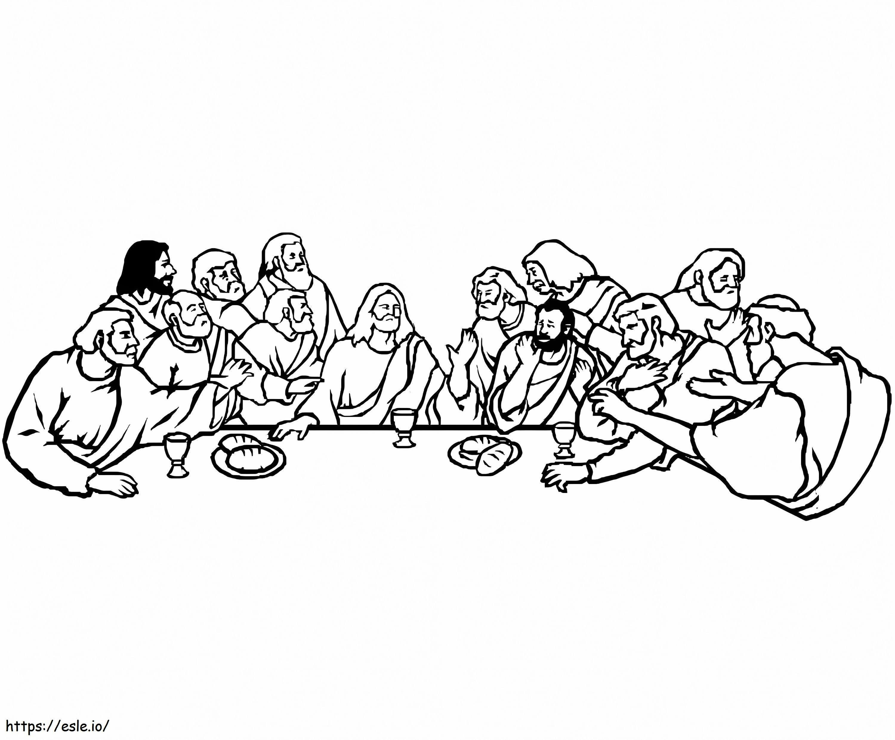 Last Supper 2 coloring page