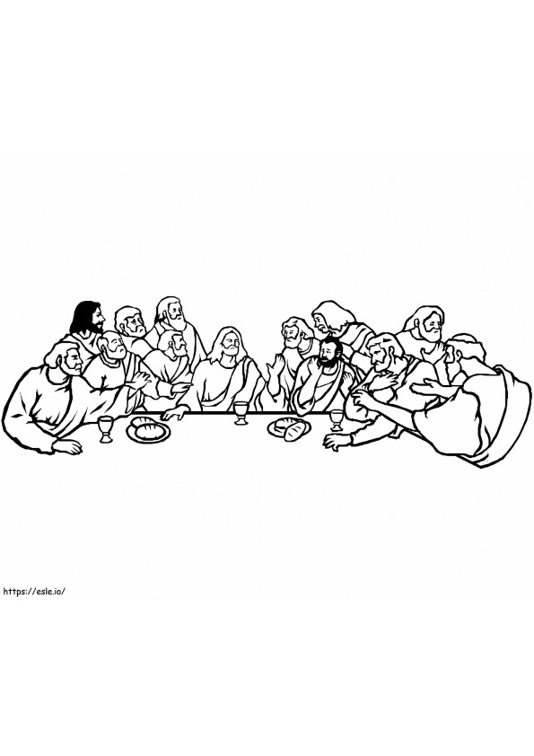 Last Supper 2 coloring page