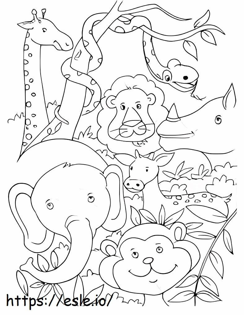 Amistoous Zoological Animal coloring page