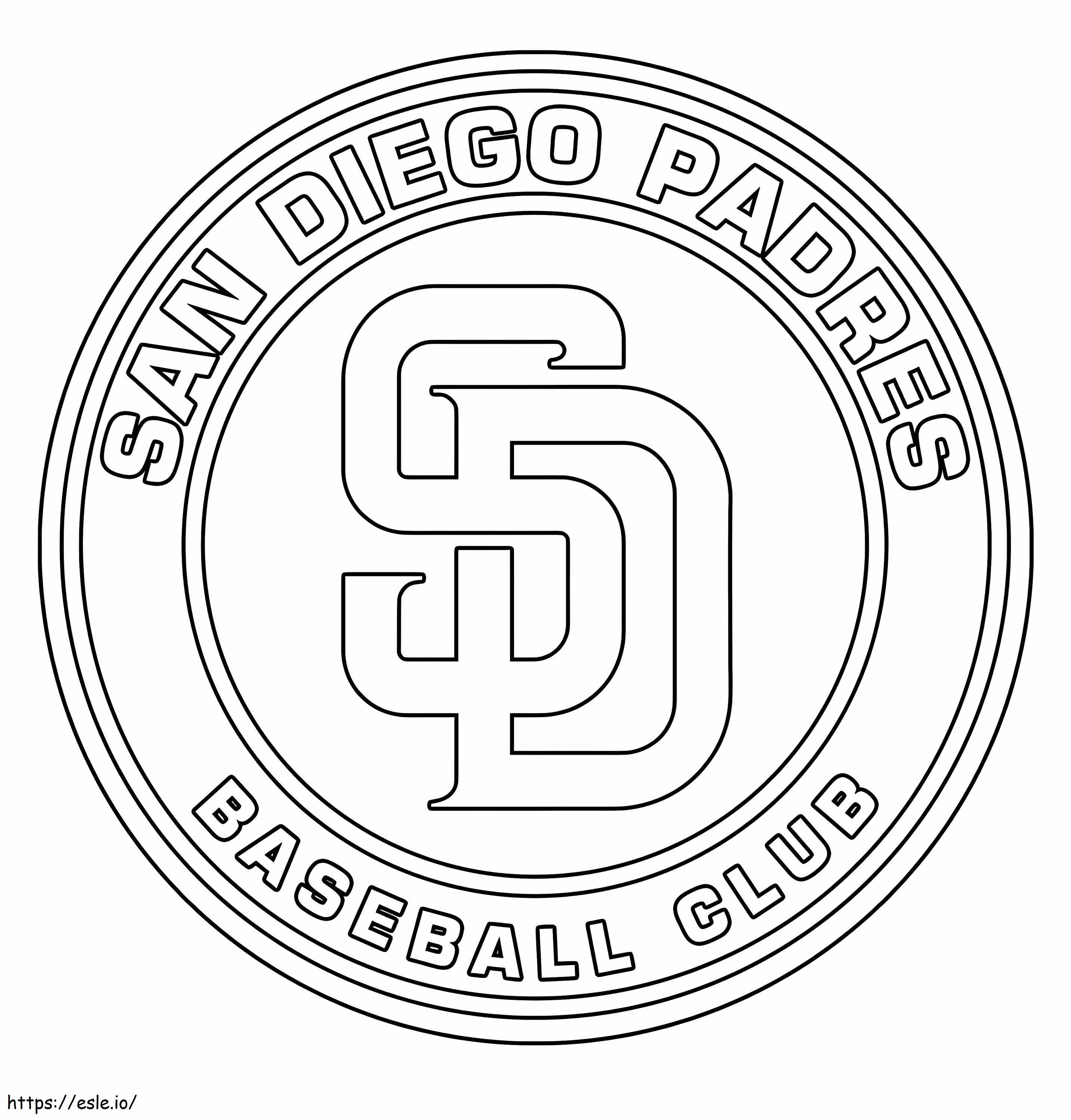 Sigla San Diego Padres de colorat
