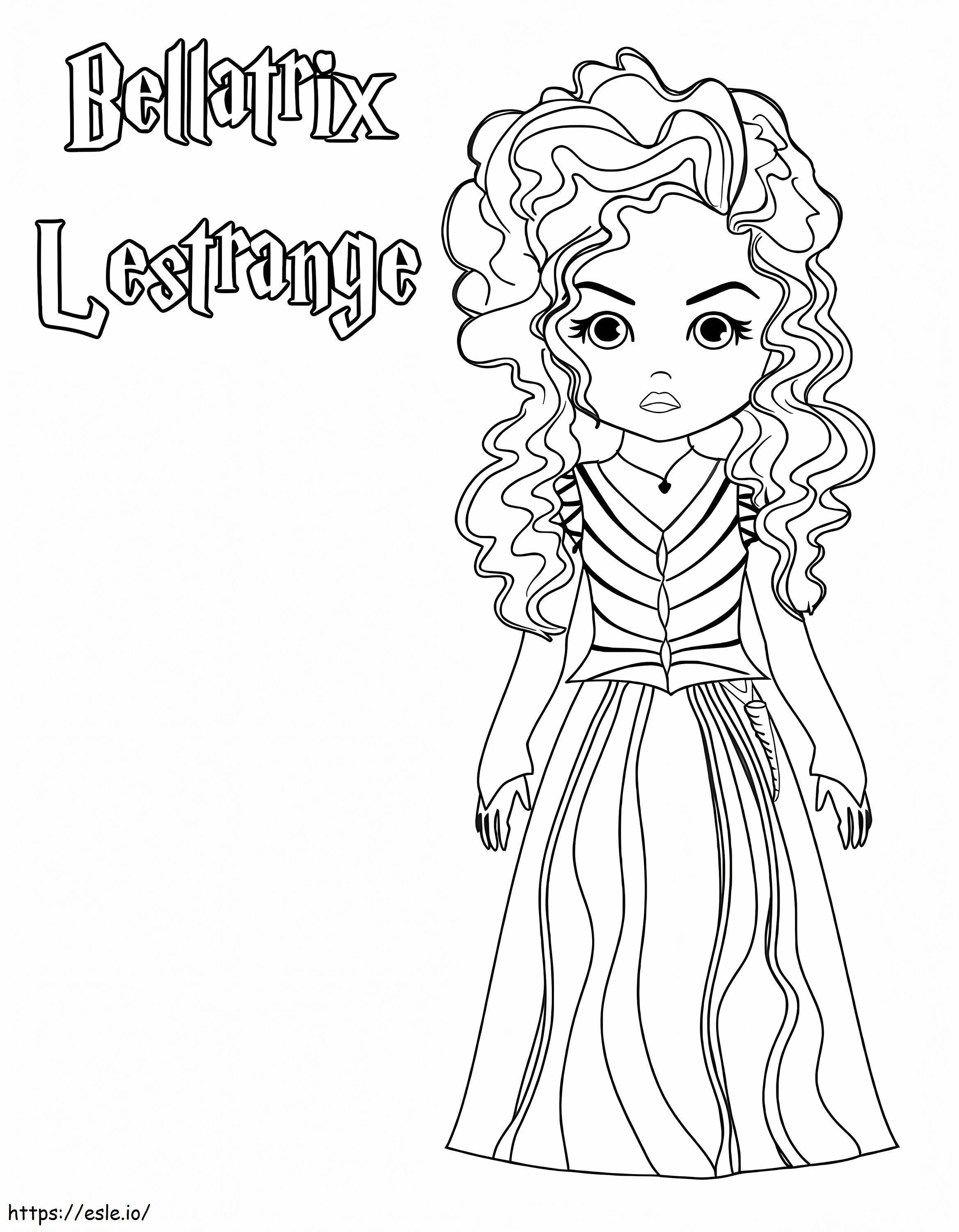 Bellatrix Lestrange da colorare
