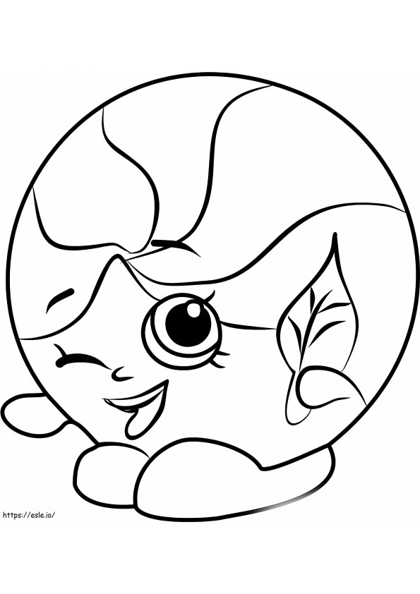 Minnie Mintie Shopkins coloring page