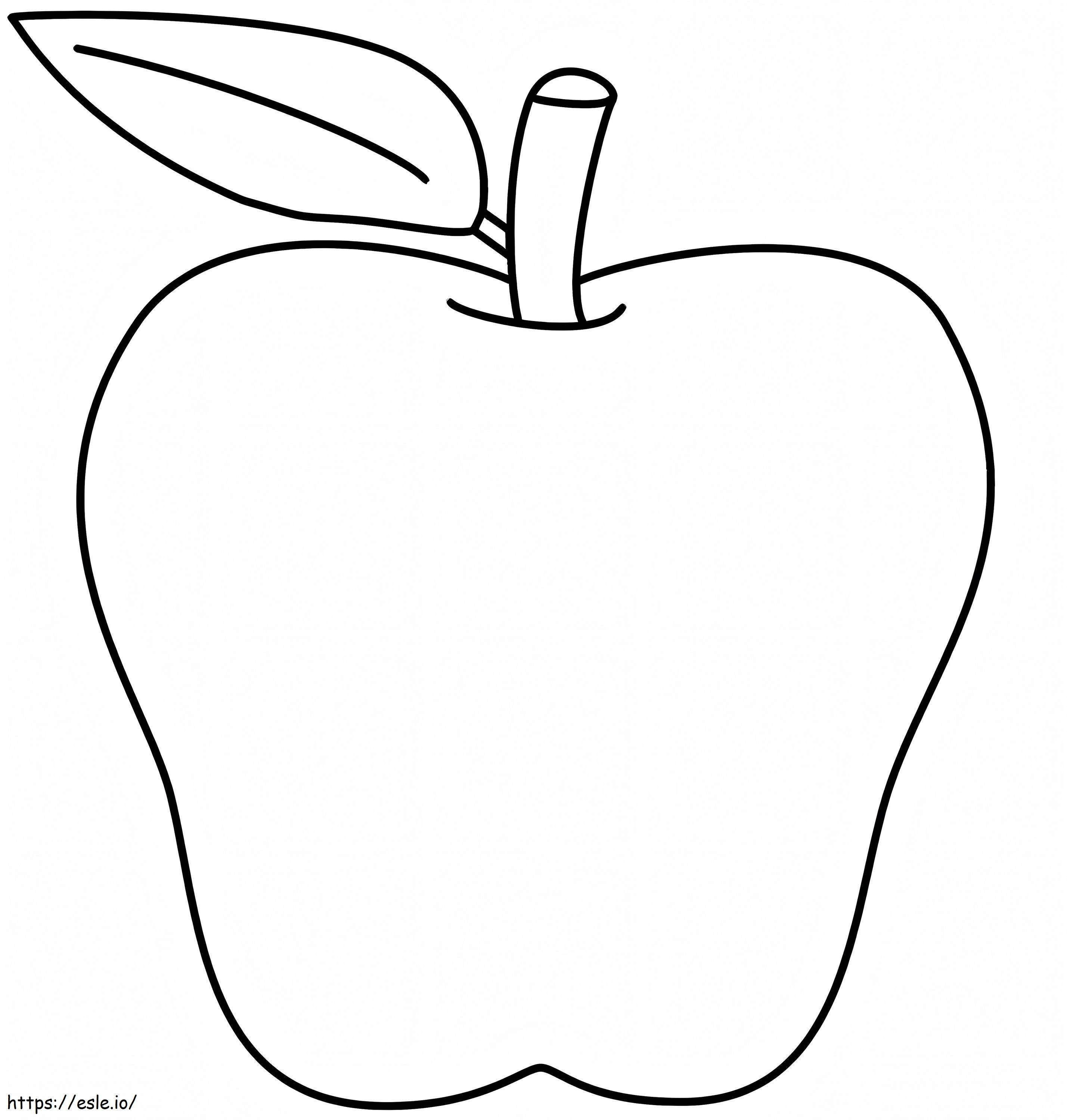 Perfekter Apfel ausmalbilder