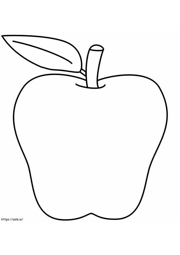Coloriage Pomme parfaite à imprimer dessin