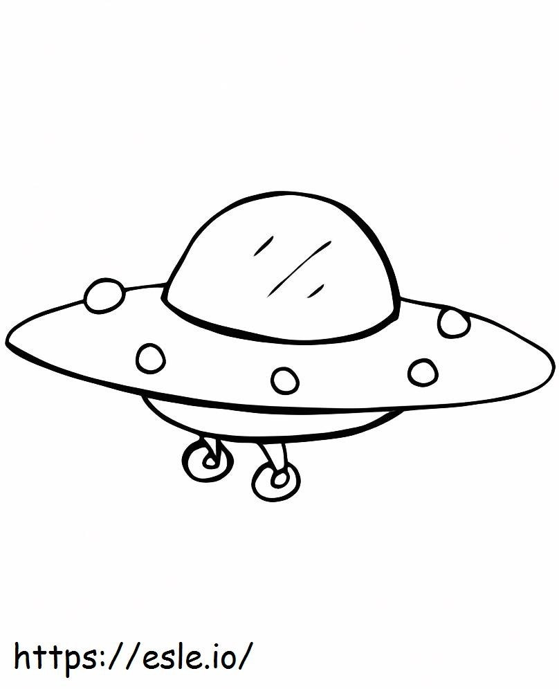 Chibi UFO värityskuva
