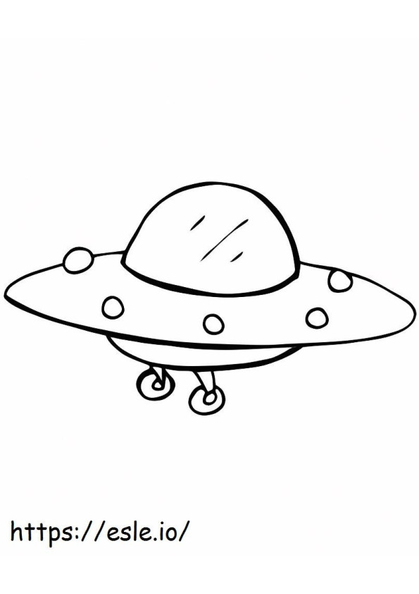 UFO Chibi Gambar Mewarnai