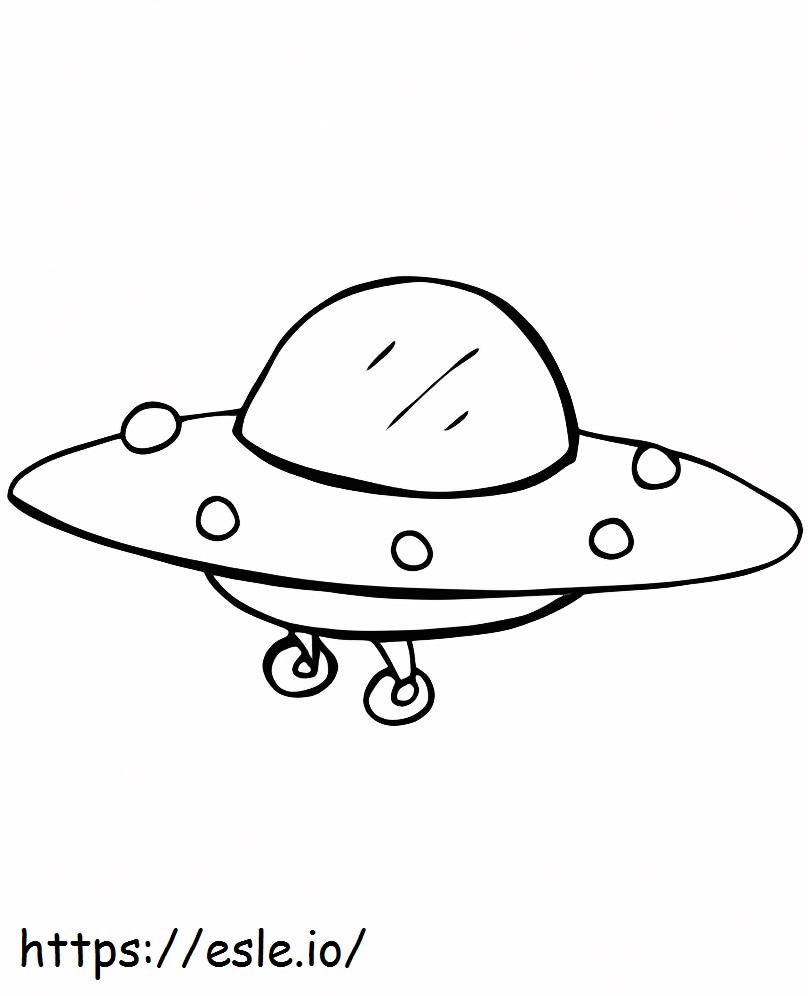 Chibi UFO coloring page