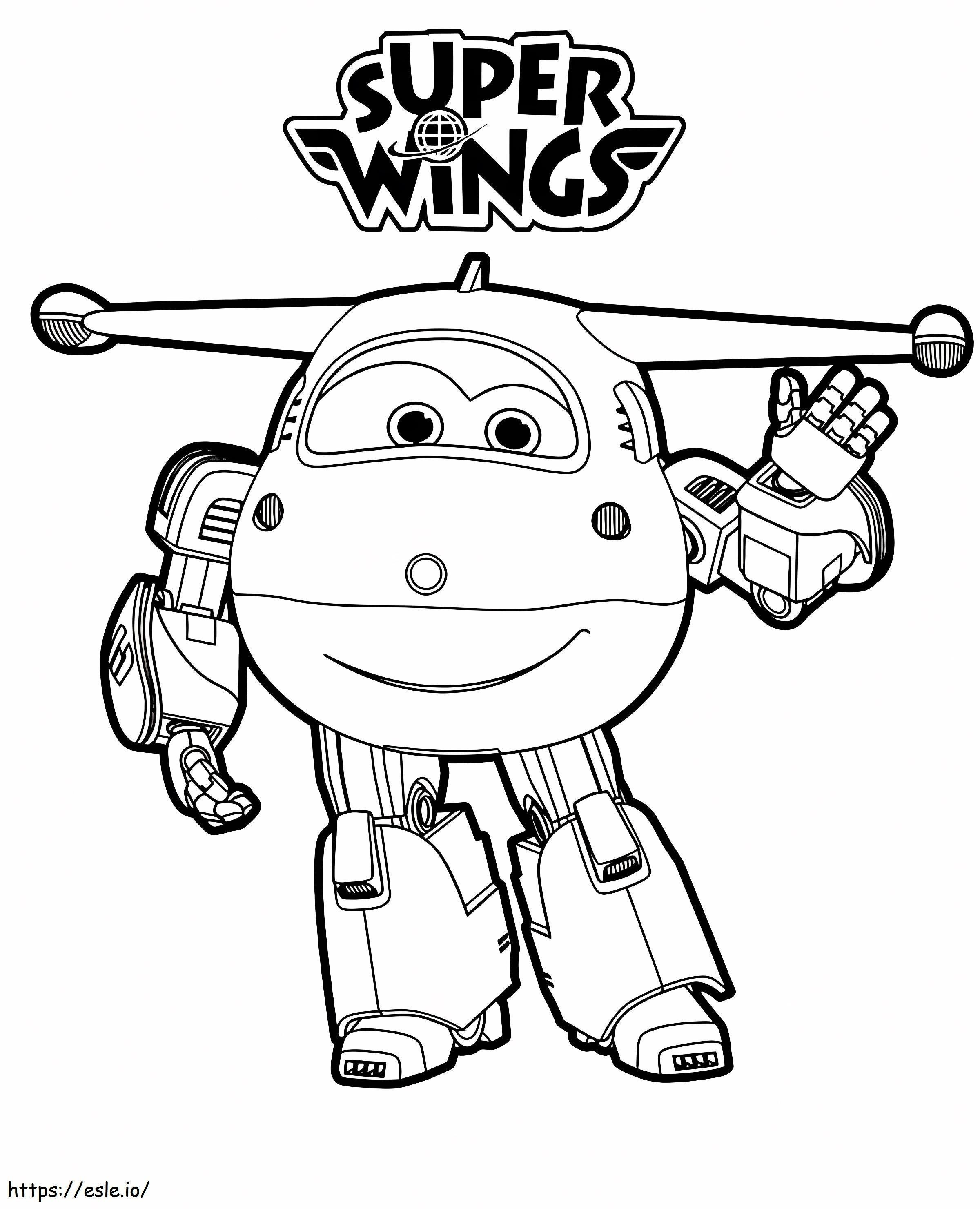 Jett Super Wings 2 coloring page