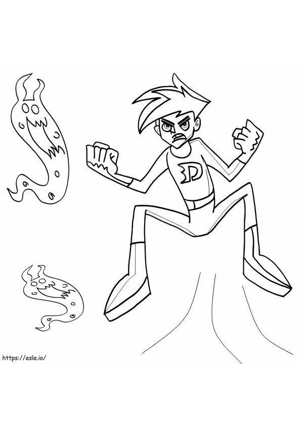 Danny Fantasma 6 para colorir