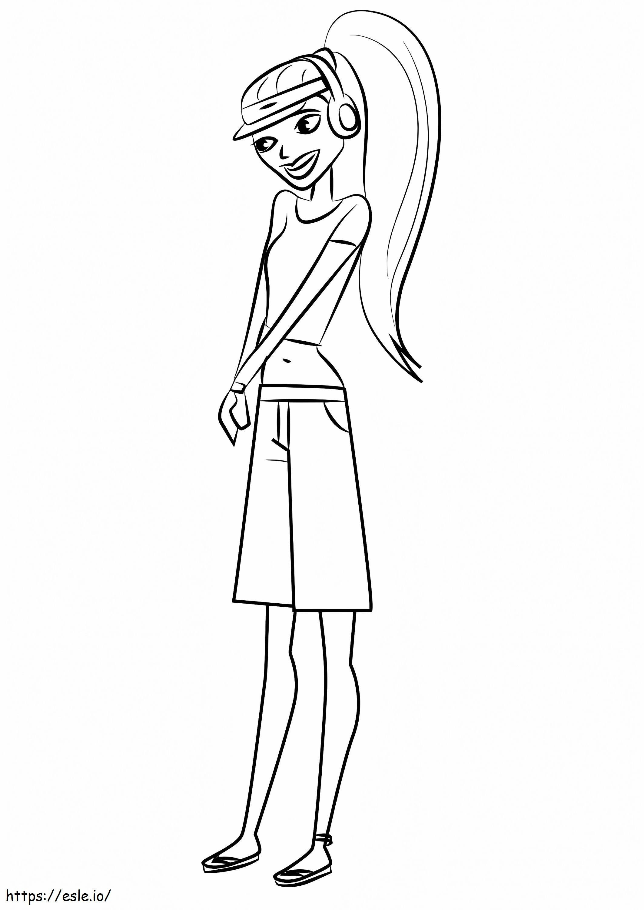 Starr From 6Teen coloring page