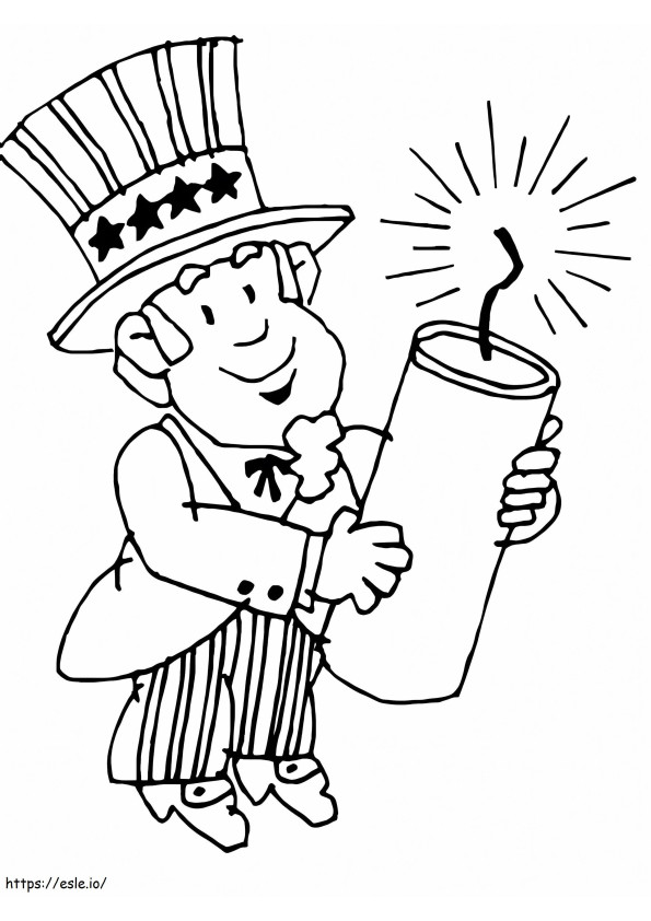 American Presidents Day coloring page