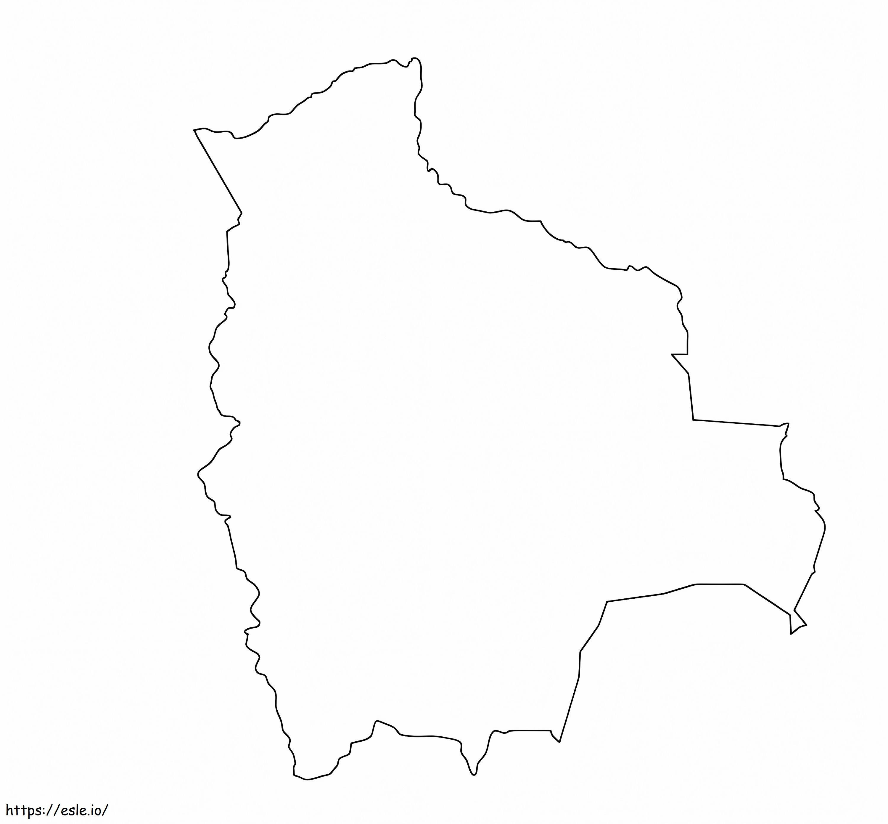 Blank Map Of Bolivia Outline HD For Coloring coloring page