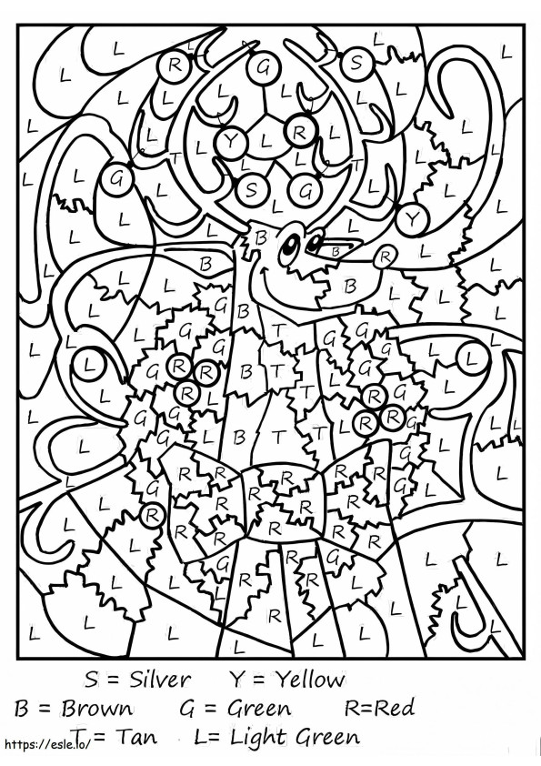 1573173174 Hard Christmas Sza Mos Szi Nezo On Pinterest Color By Numbers Preschool Coloring Hard Christmas Pages coloring page