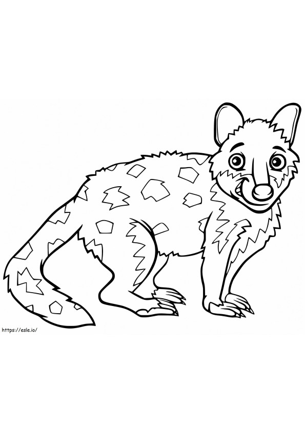 Cartoon Quoll coloring page