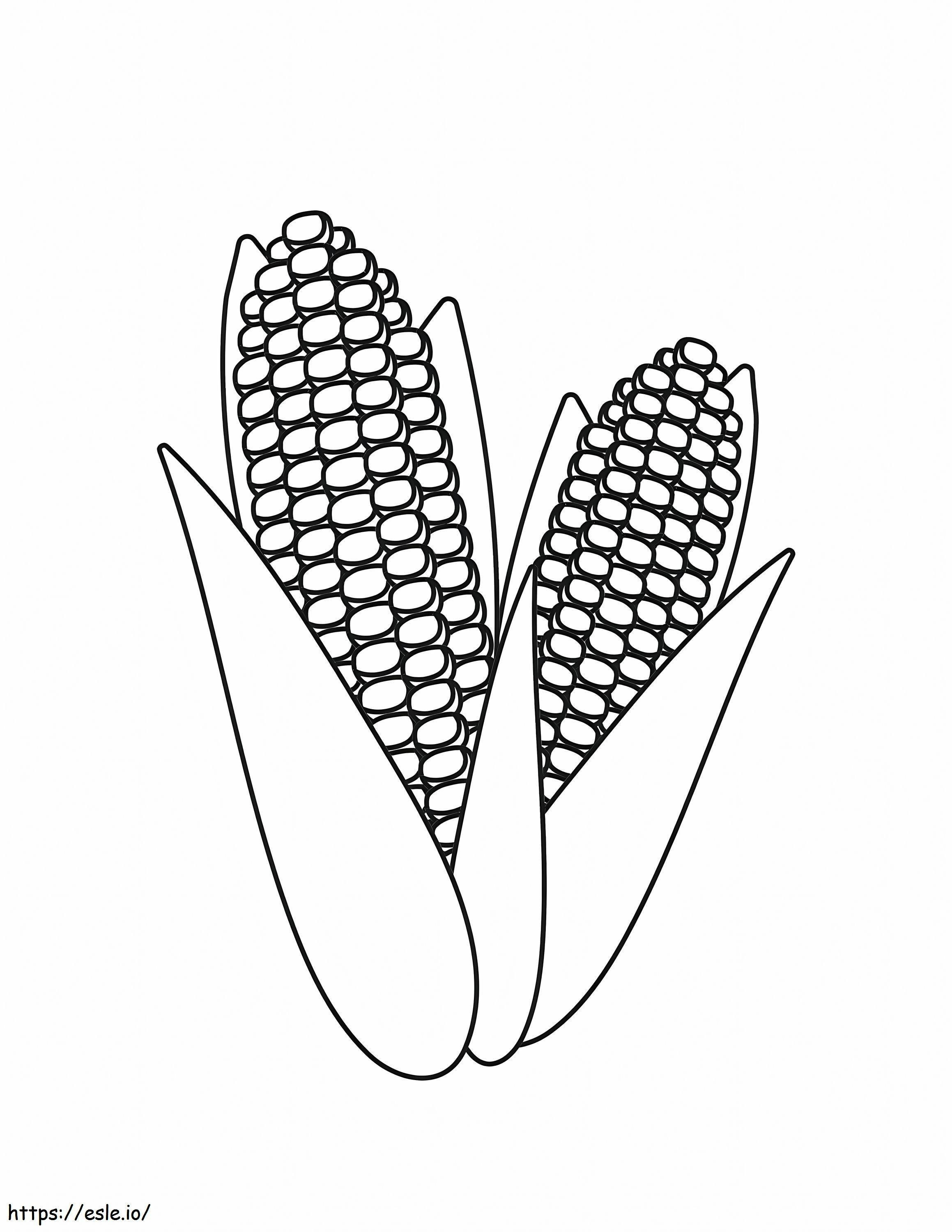 Podstawowa kukurydza druga kolorowanka