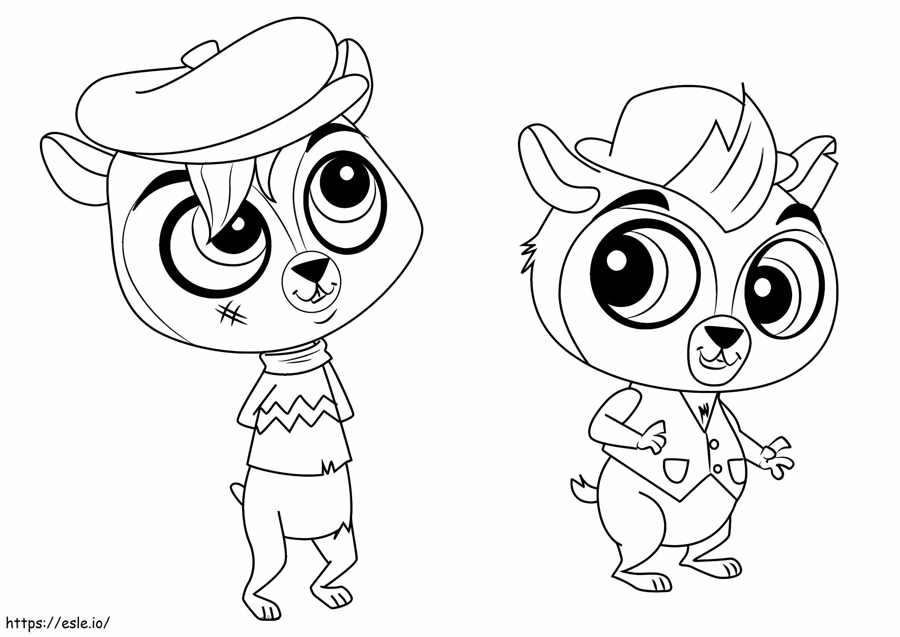 1589876103 How To Draw Dodger And Twist From Littlest Pet Shop Step 0 coloring page
