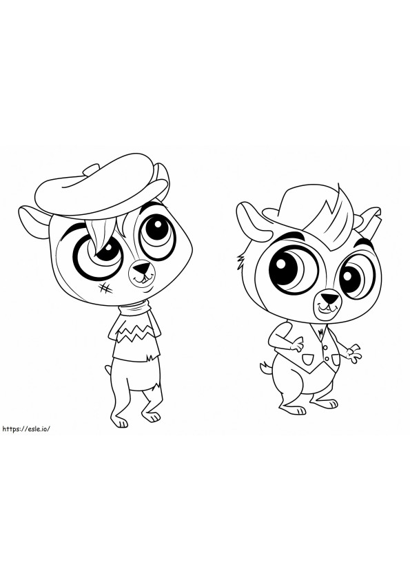 1589876103 How To Draw Dodger And Twist From Littlest Pet Shop Step 0 coloring page