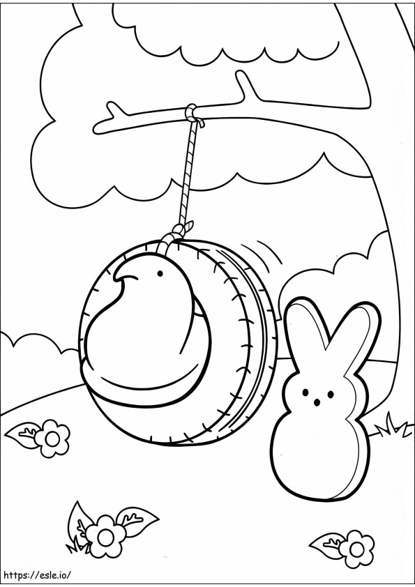 Marshmallow Peeps 5 coloring page