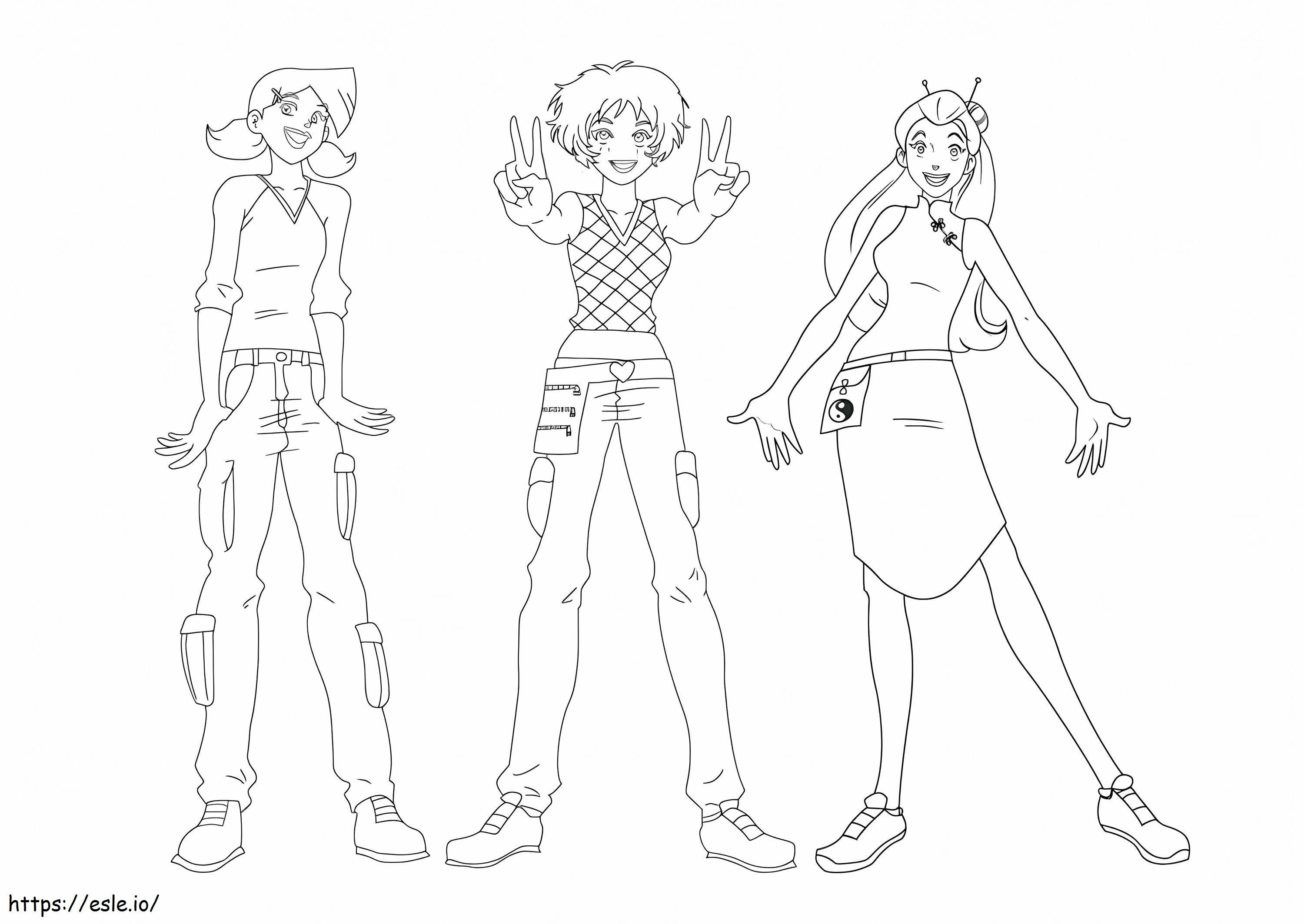 Totally Spies 7 coloring page