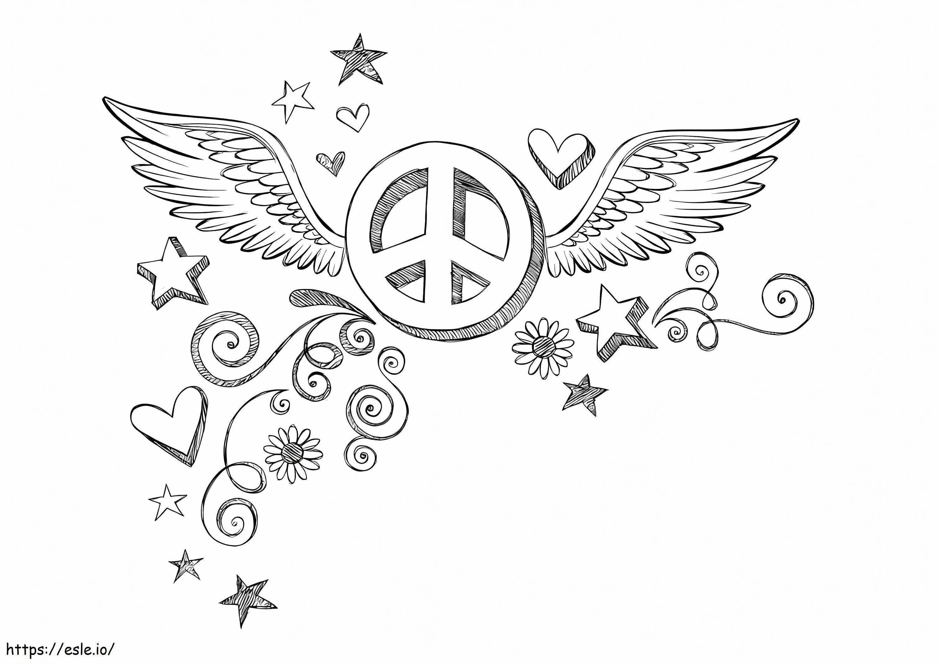 Tattoo Peace kifestő