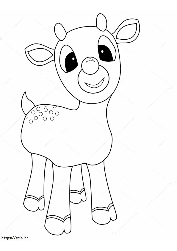 1580354644 Depositphotos 129596296 Stock Photo Rudolph coloring page
