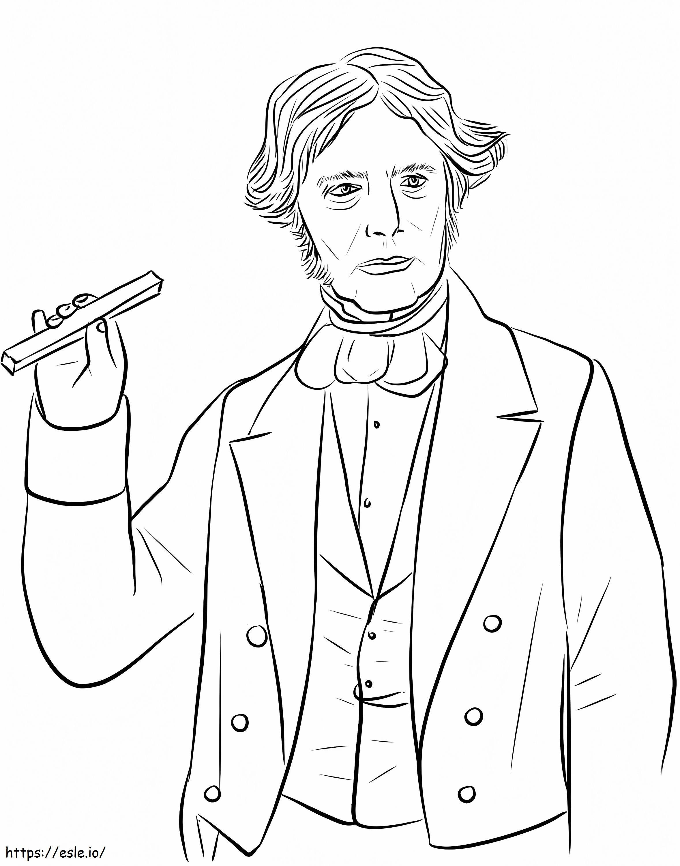 Coloriage Michael Faraday à imprimer dessin