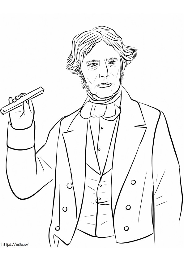 Michael Faraday para colorear