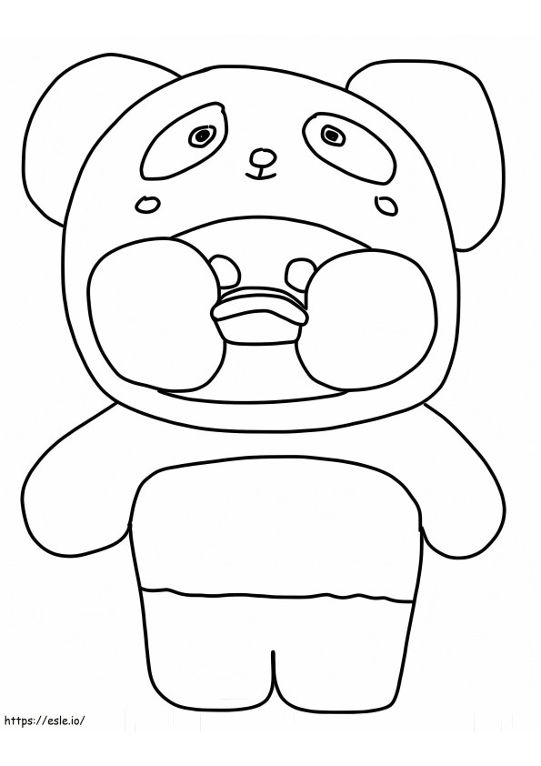 Panda Lalafanfan coloring page
