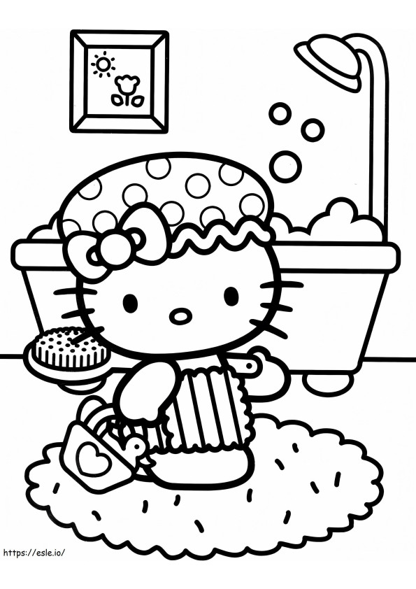 1539942426 Hello Kitty Princesa 18 K Hello Kitty Shower Coloringstar para colorear