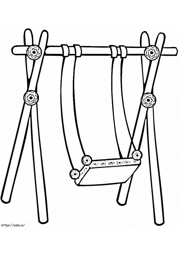 Park Swing coloring page