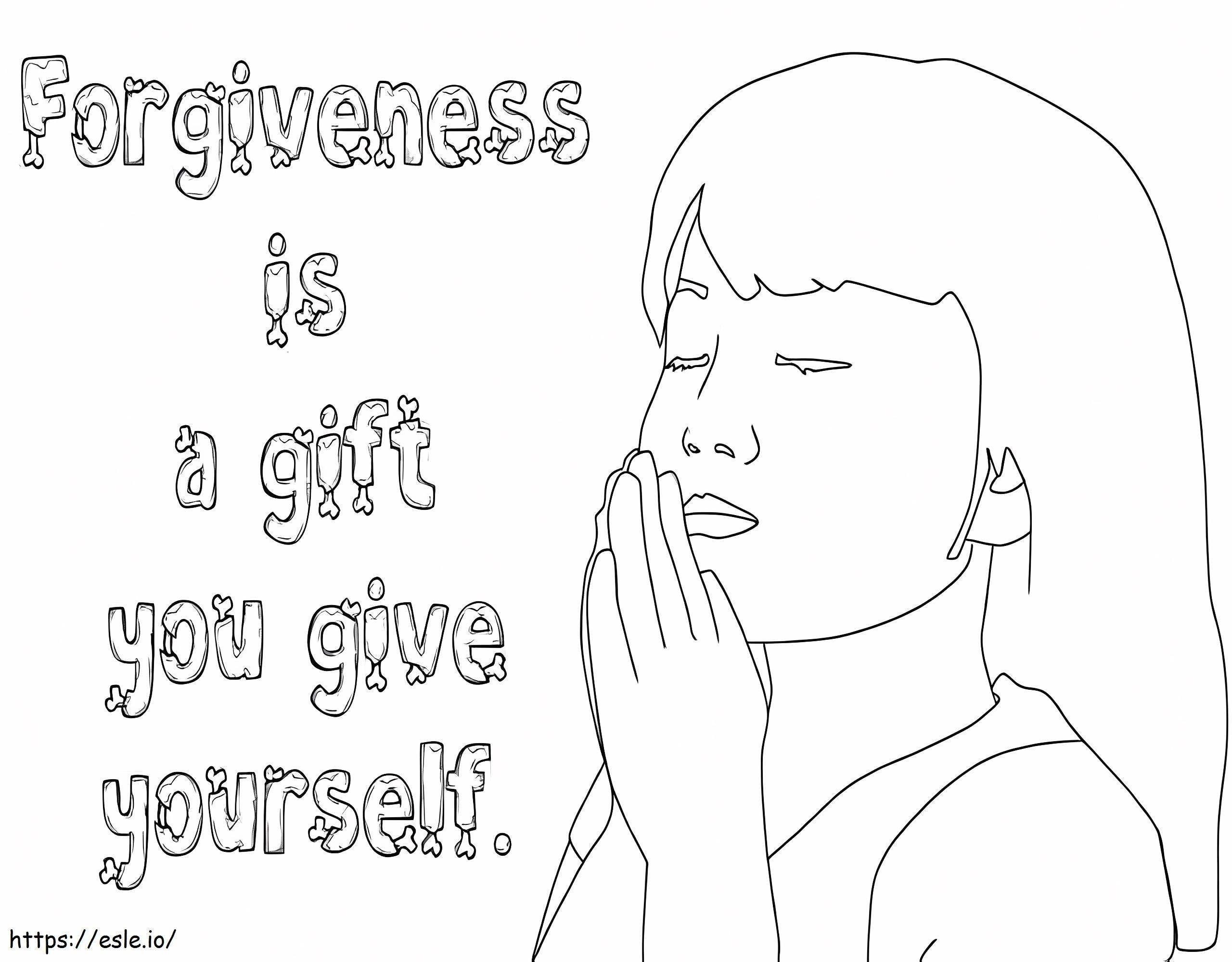 Forgiveness Is A Gift coloring page