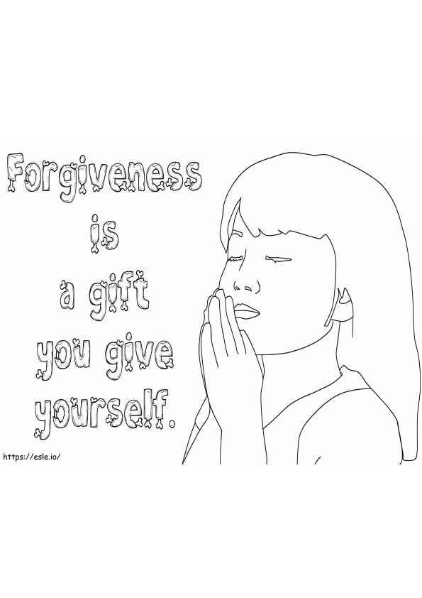 Affetmek Bir Hediyedir boyama