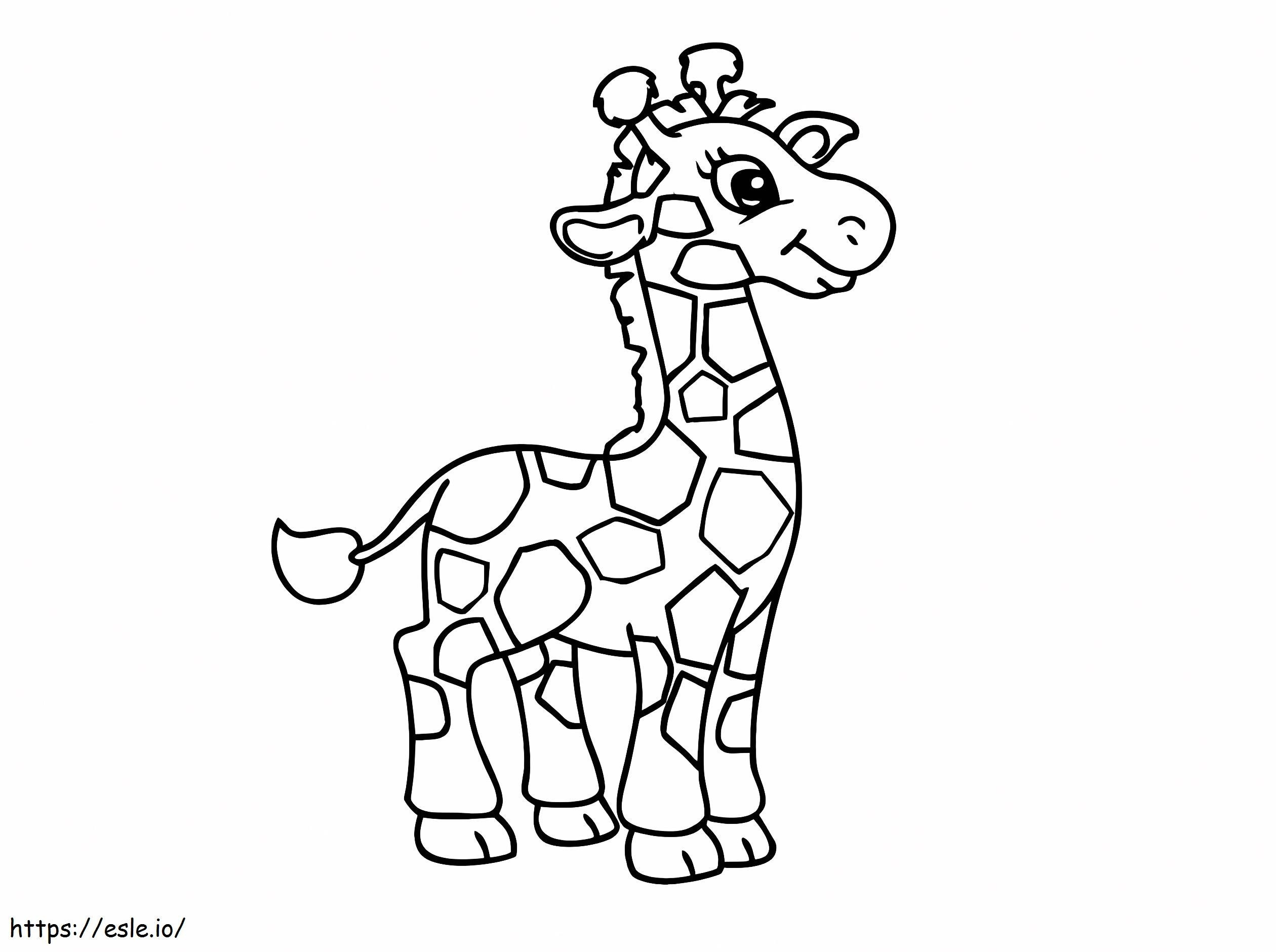 1529032853 Girafă mică1 de colorat