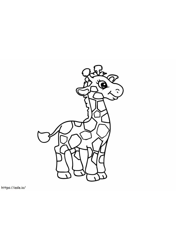 Coloriage 1529032853 Petite girafe1 à imprimer dessin